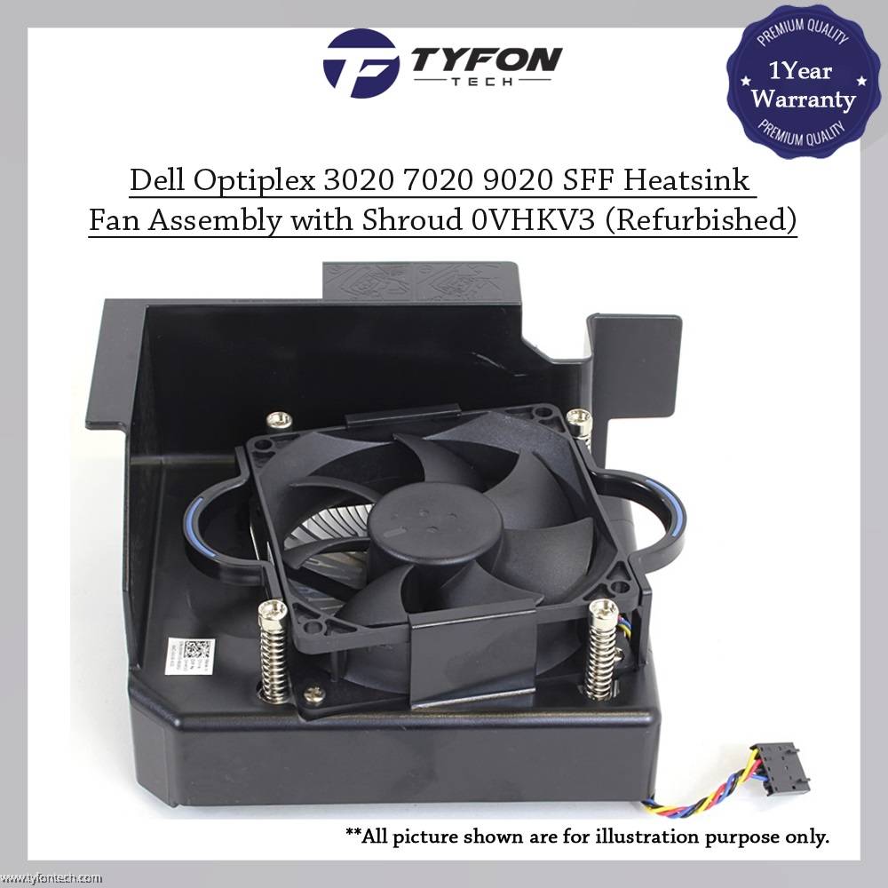 Dell Optiplex 3020 7020 9020 SFF Heatsink Fan Assembly with Shroud