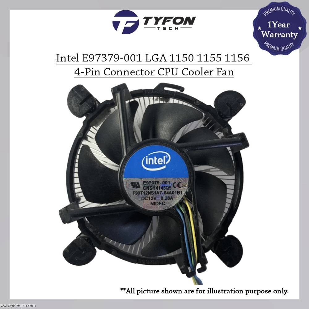 Intel E97379001 LGA 1150 1155 1156 4Pin Connector CPU Cooler Fan