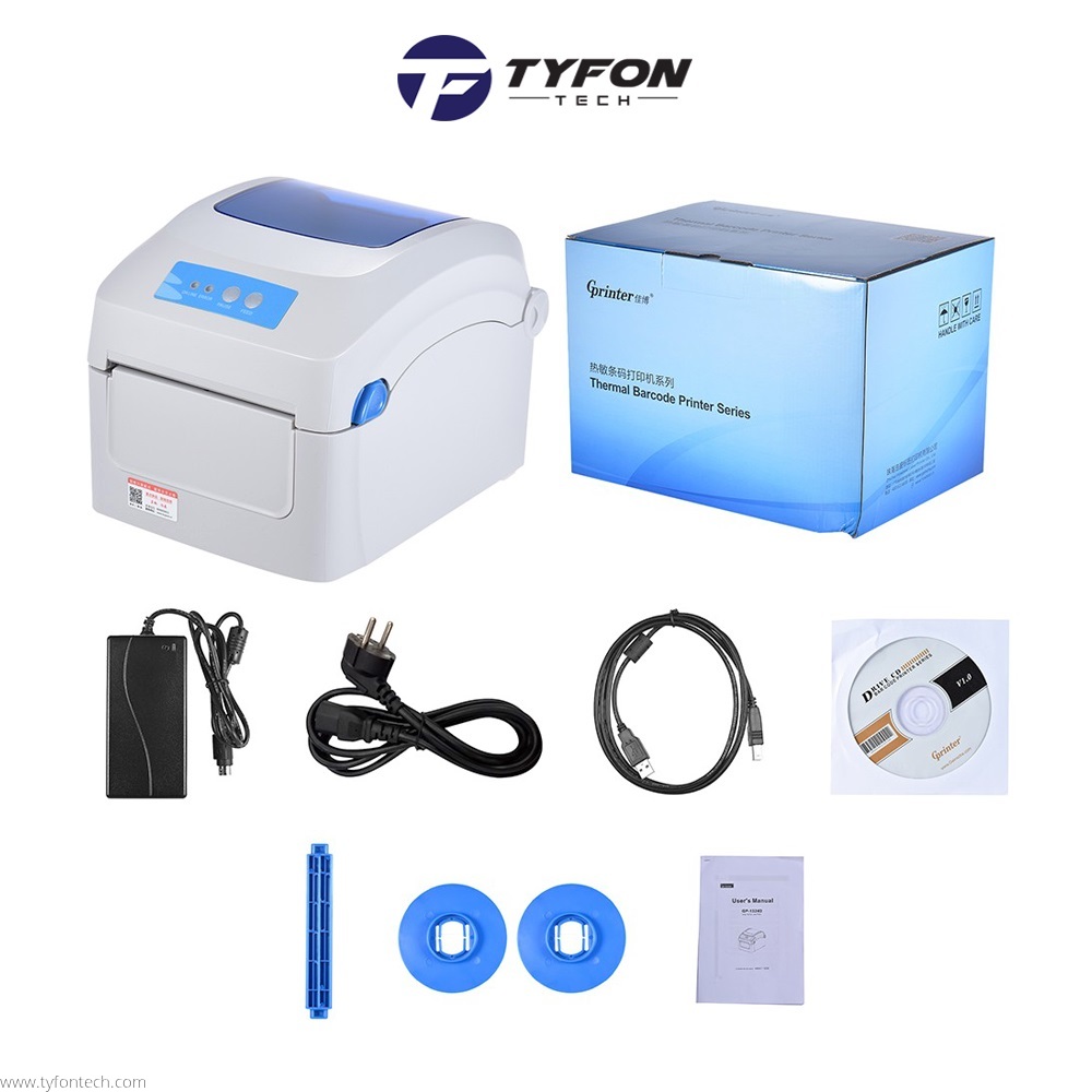 GPrinter GP1324D Thermal Printer Barcode Label Consignment Note Sticker