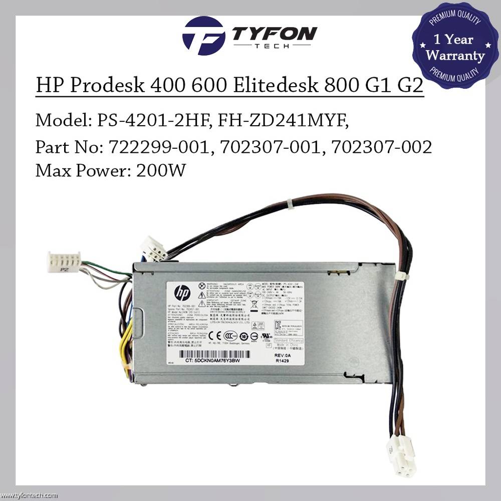 HP ProDesk 600 G2 EliteDesk 800 G2 705 G2 SFF Power Supply PSU 200W