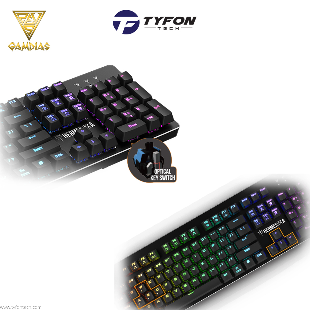 Gamdias Hermes P2A RGB Optical Mechanical Gaming Keyboard