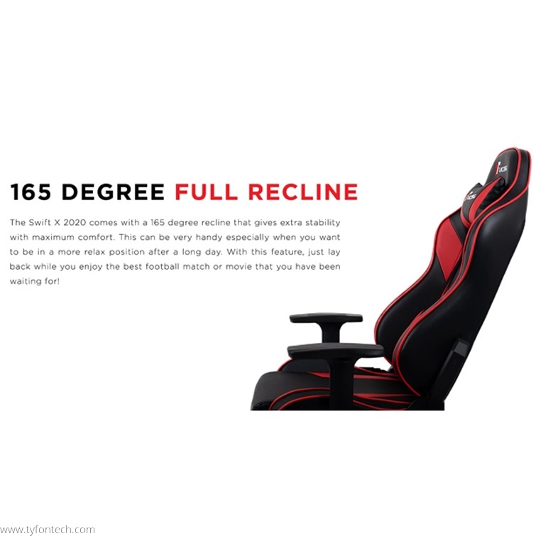 TTRacing SWIFT X 2020 Gaming Chair Red Ready Stock 2 Years Official