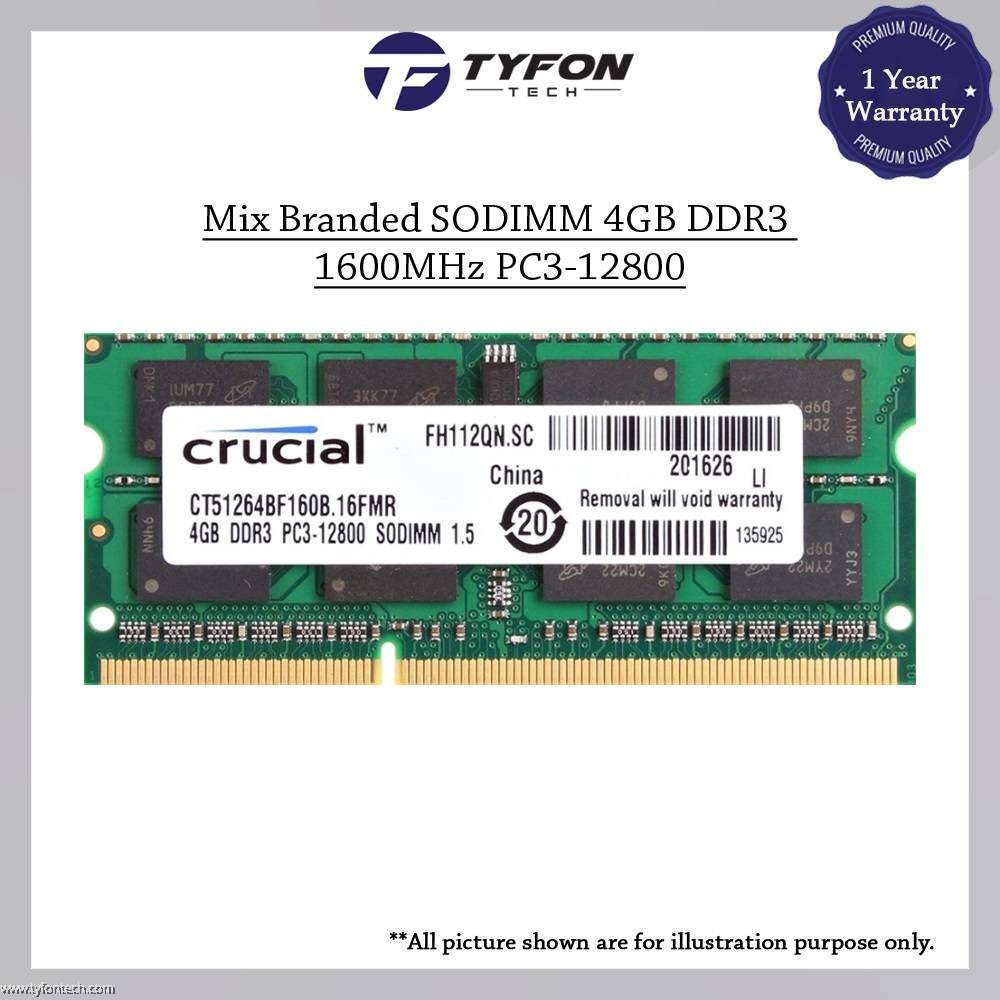 CMS 4GB (1X4GB) DDR3 12800 1600MHz Non ECC DIMM Memory Ram