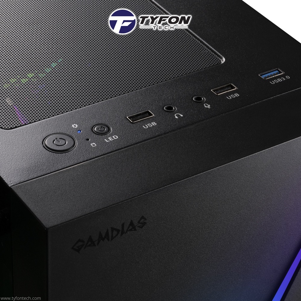 Gamdias Argus E5 Micro Tower ATX Gaming Desktop Casing PC Case Tempered