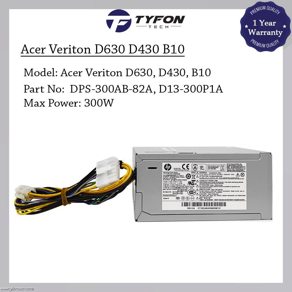 Acer Veriton S6630 D630 D430 B10 300W Power Supply PSU D11300P1A D13