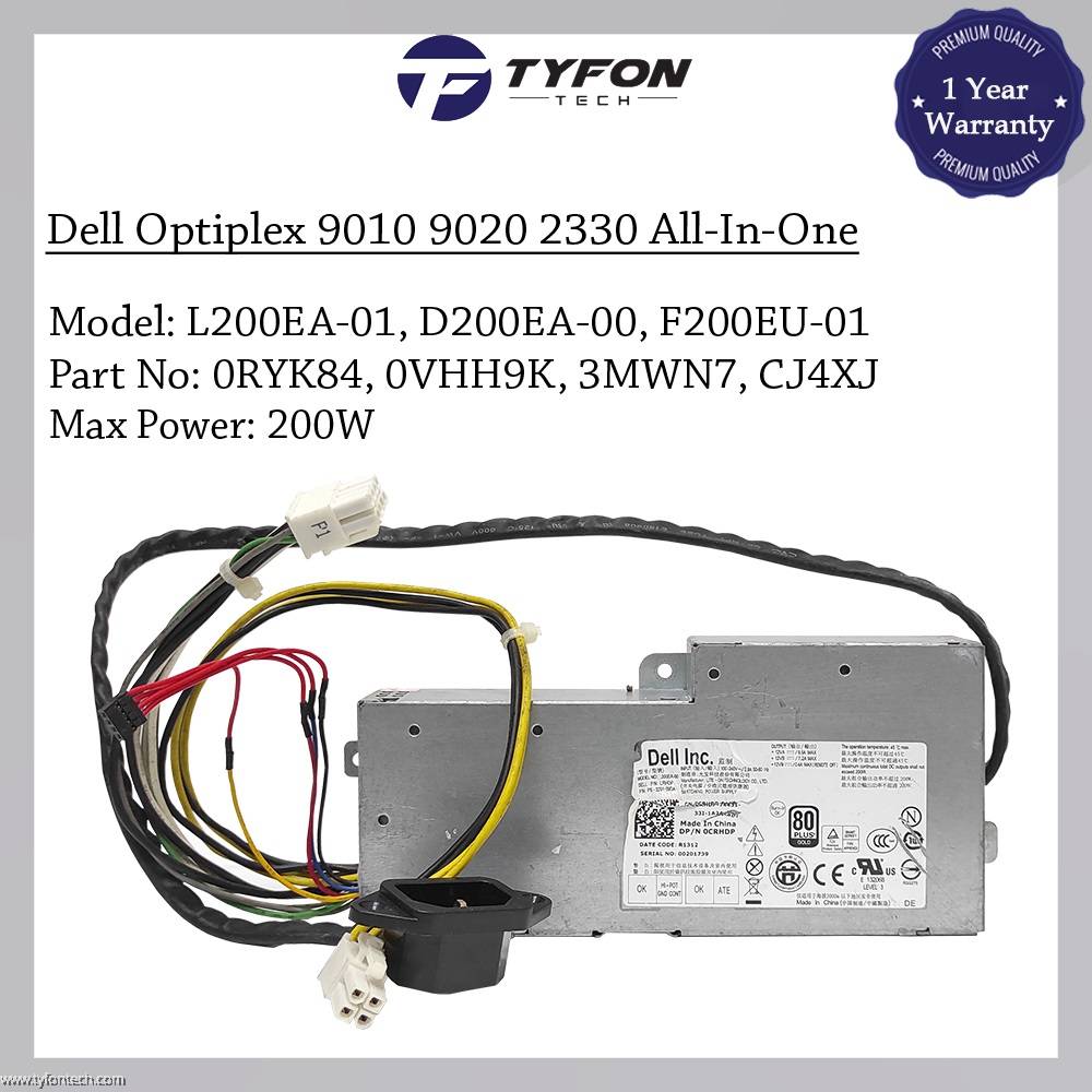 Dell Optiplex 9010 9020 2330 AllInOne Power Supply PSU 200W L200EA01 L200EA00 D200EA00