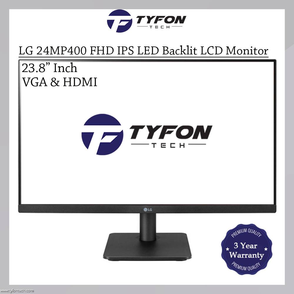 LG 23.8" Inch FHD 75Hz 5MS AMD FreeSync IPS LED Monitor 24MP400