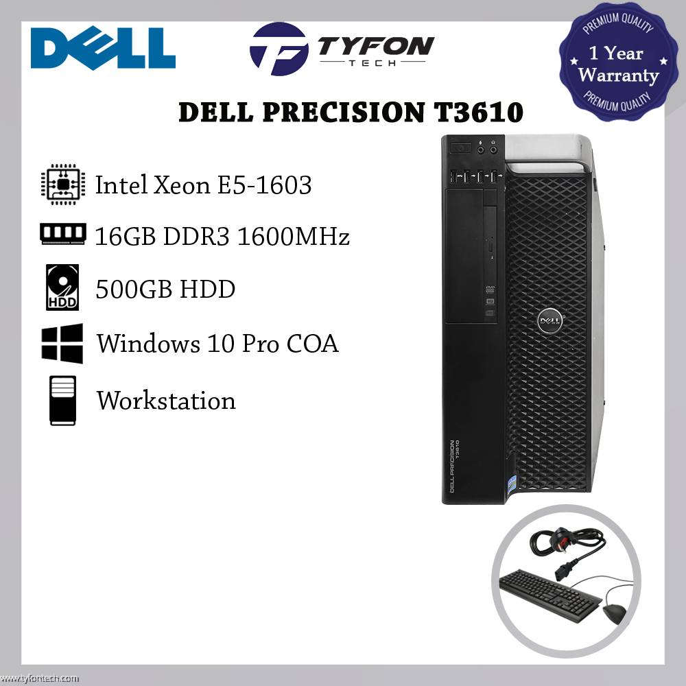 Dell Precision T3610 Workstation Xeon E5-1603 16GB DDR3