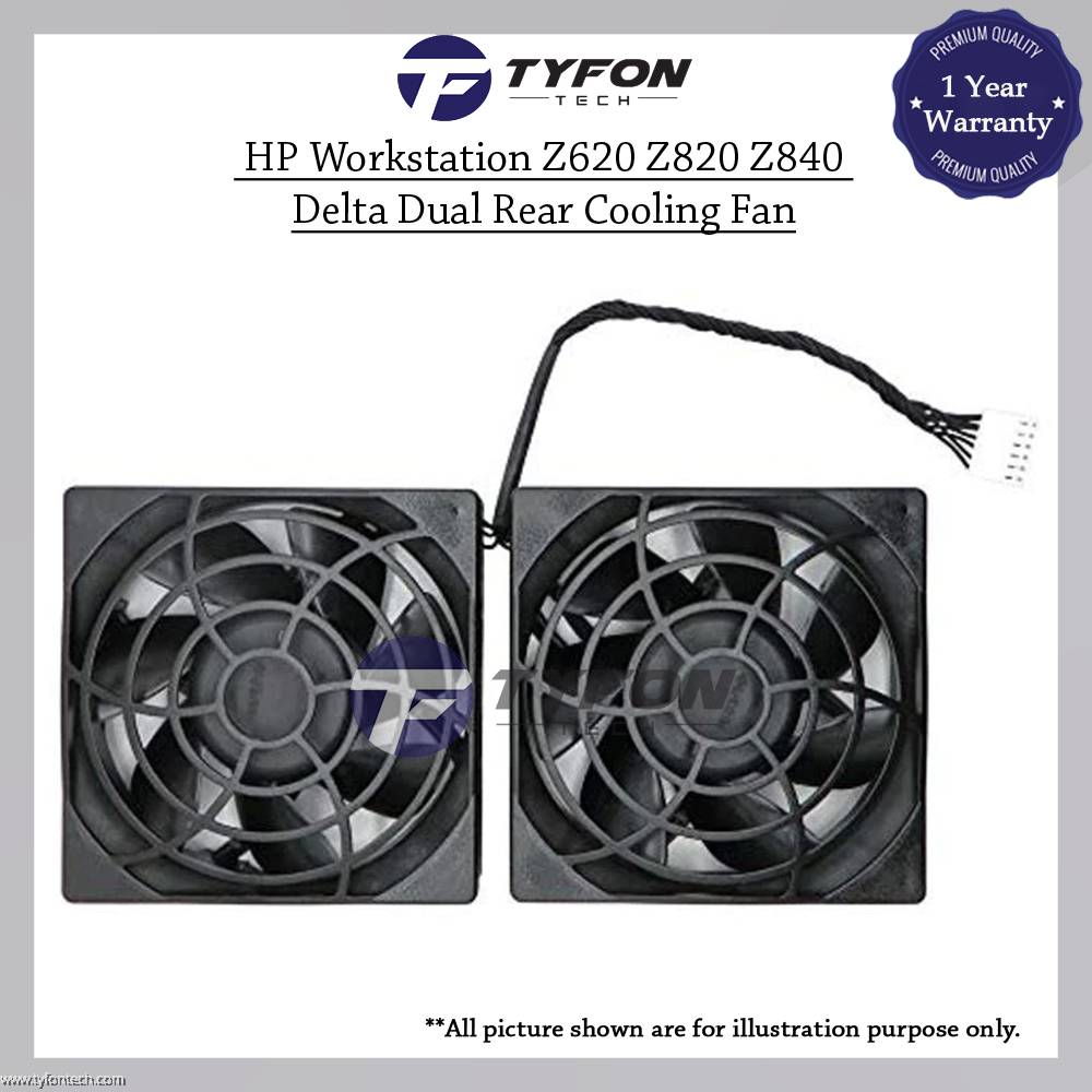 FAN Ho 2セット HP Workstation Z620 Z820 Z840 Delta Dual Rear Cooling Fan Assembly