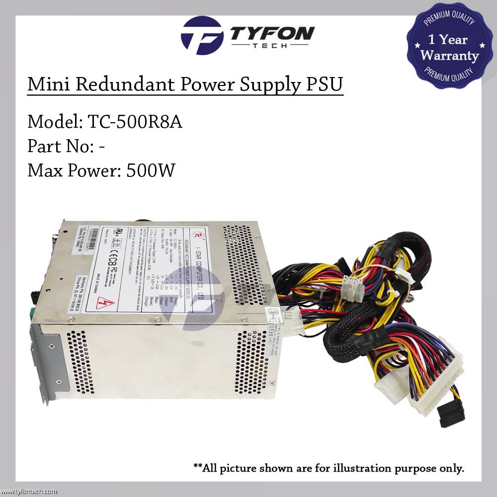 Alimentation Redondante 500W Hot Swap - Serveur - Ouverte Jamais Utilisée