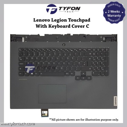 Top Case Con Tastiera Retroilluminata Per Lenovo IdeaPad Flex 5-14ITL05 – Layout ITA, Senza Touchpad, Grigio