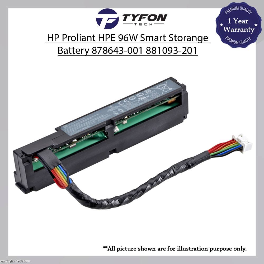 HP 96W Smart Storage Battery - P/N P01366-B21, With 145mm Cable, Used Grade A