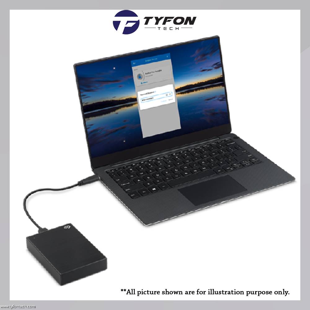 Seagate One Touch With Password 1TB USB 3.0 STKY1000400 Portable Slim