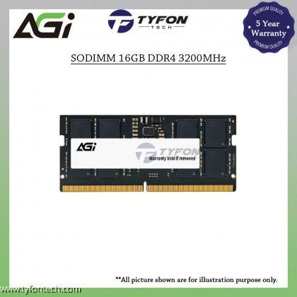 AGI SODIMM 16GB DDR4 3200MHz PC4-25600 Laptop RAM (AGI320016SD138)