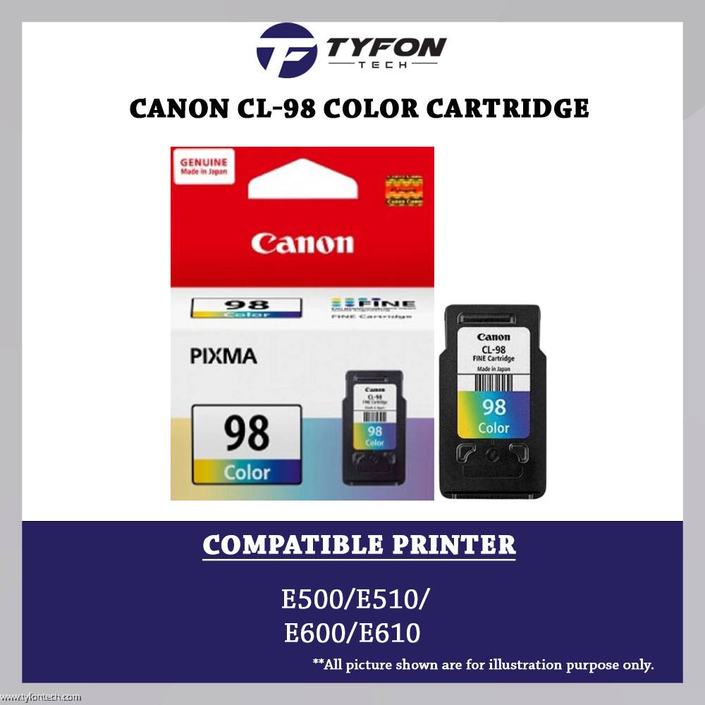 Canon CL98 Color Cartridge For PIXMA E500/E510/E600/E610