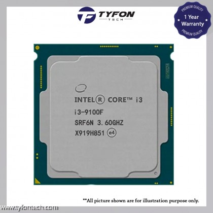 Intel Core i3-9100F Desktop Processor (6M Cache, up to 3.60 GHz