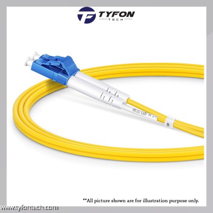LC-LC Duplex Single Mode Fiber Optic Patch Cord Cable 2.0 (3m)