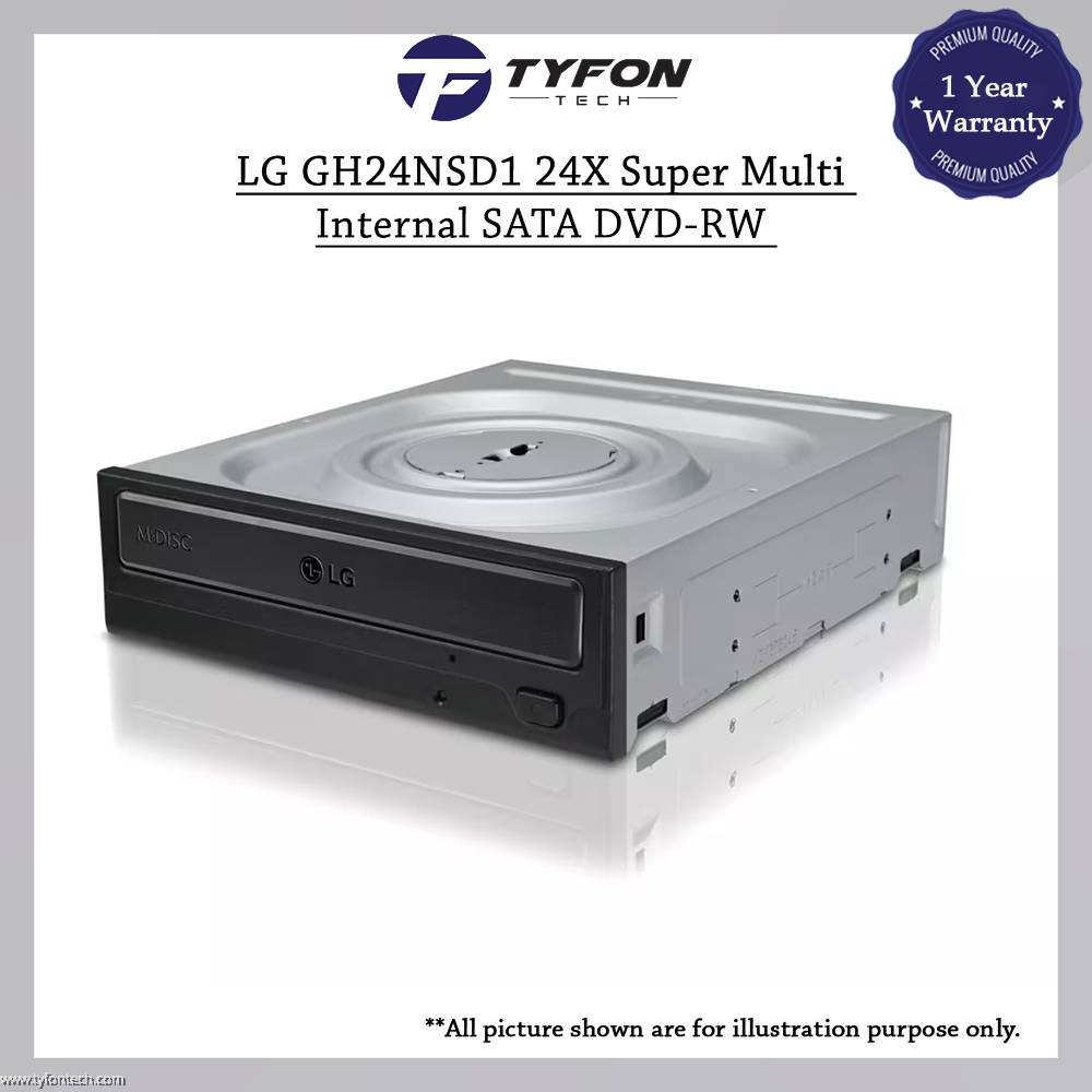 LG GH24NSD1 24X Super Multi Internal SATA DVD-RW DVD Writer