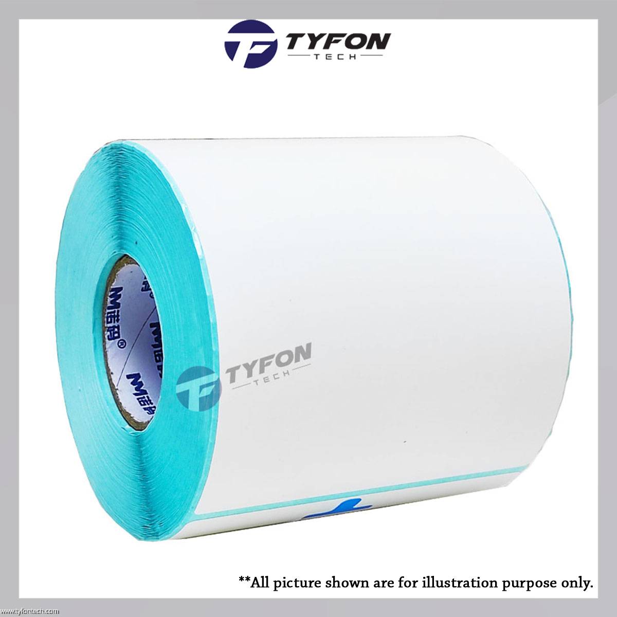 Blank Thermal Label Barcode Sticker 100mm x 80mm (600pcs/roll)