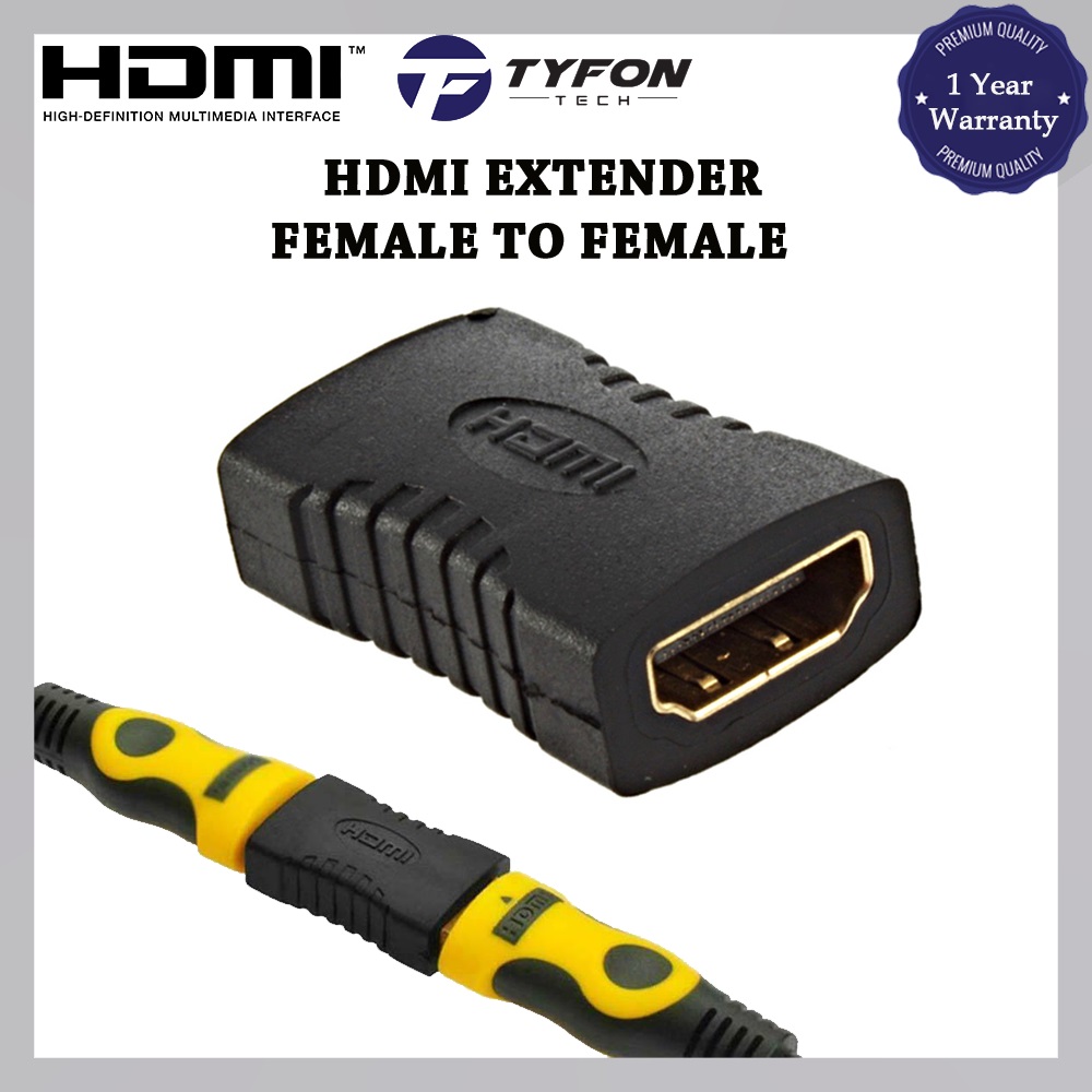 HDMI to HDMI Extender Connector Joiner Female to Female Coupler‎