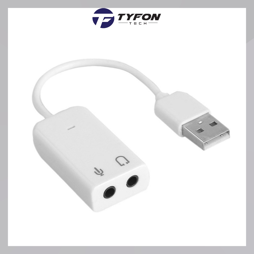 USB Sound Adapter 7.1 Channel (White)