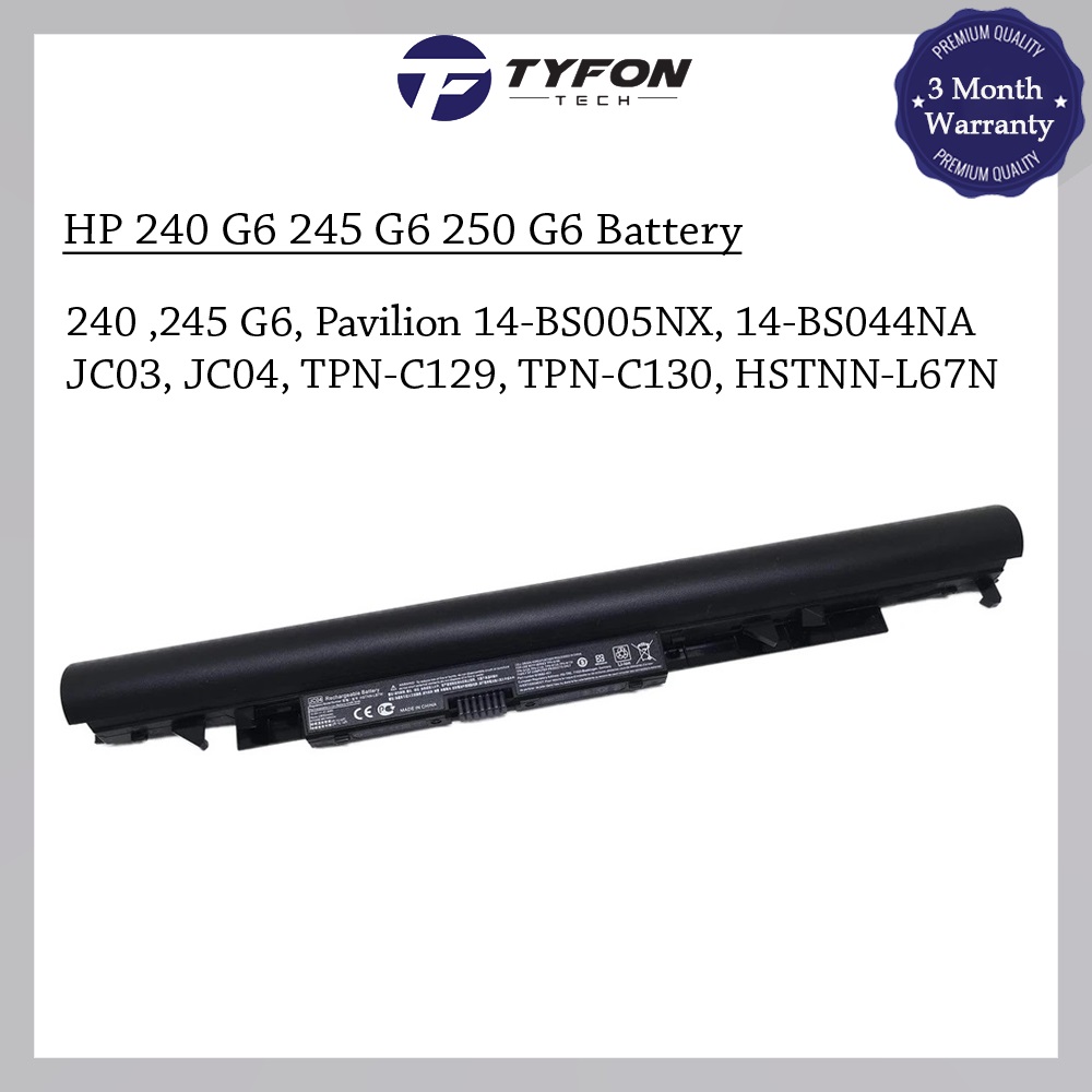 HP 240 G6 245 G6 250 G6 Pavilion 14/15 Series Compatible Laptop Battery