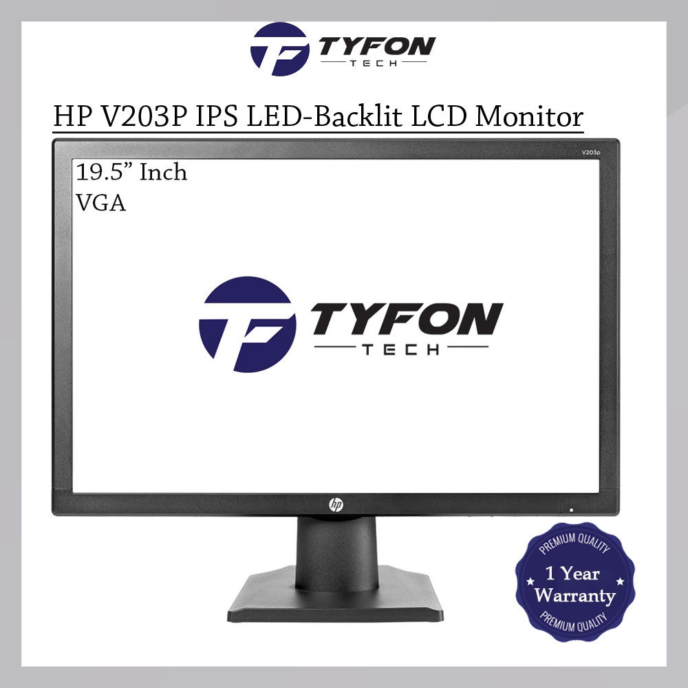 HP 19.5" Inch Widescreen IPS LEDBacklit LCD Monitor V203P (Refurbished)