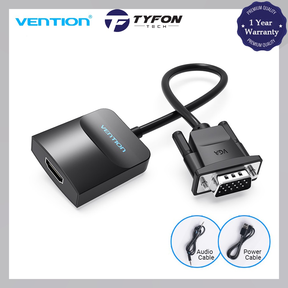 Vention VGA to HDMI Converter 1080P HD Audio Video Adapter VGA HDMI Connector La Vention VGA to HDMI Converter 1080P HD Audio Video Adapter VGA HDMI Connector La