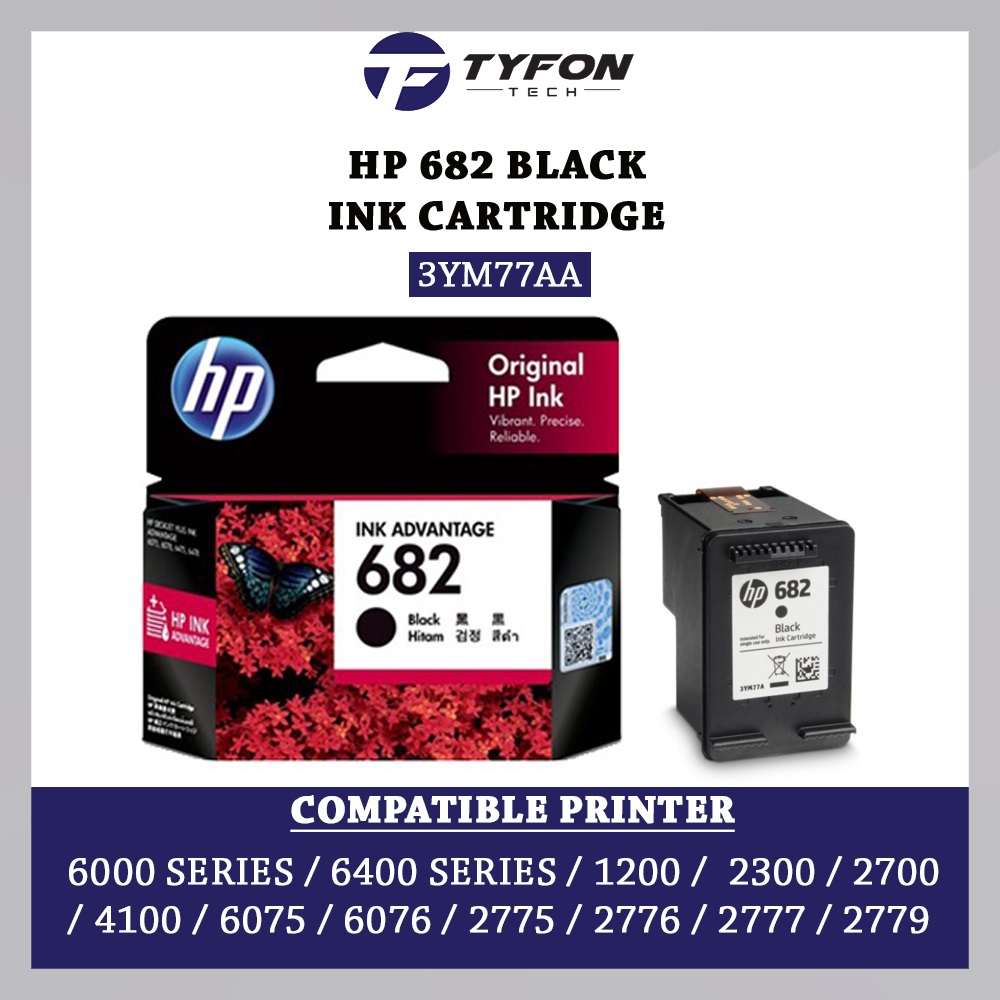 HP 682 Black Ink Cartridge 3YM77AA For HP DeskJet Plus Ink Advantage