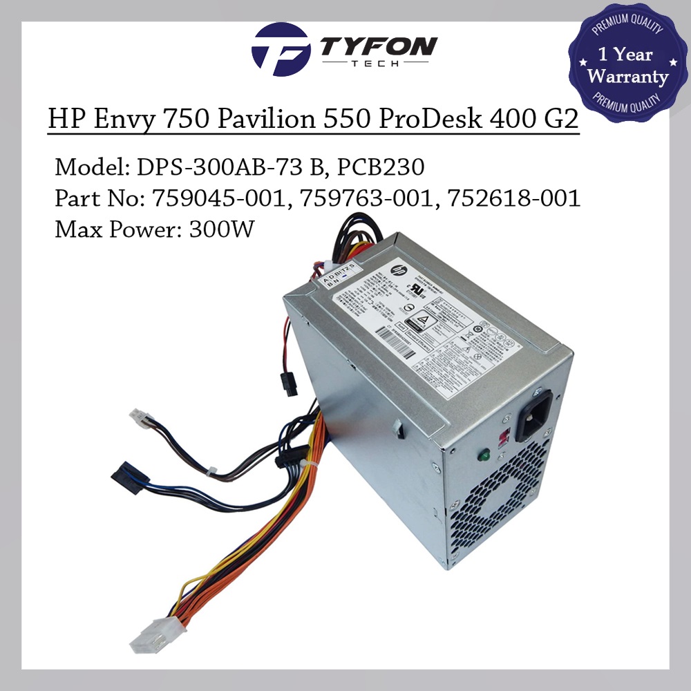 HP Envy 750 Pavilion 550 ProDesk 400 G2 400 G3 405 G2 490 G2 490