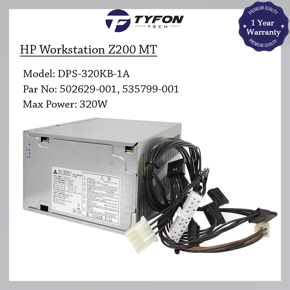 HP Workstation Z200 MT Power Supply PSU 320W 502629001 535799001 DPS