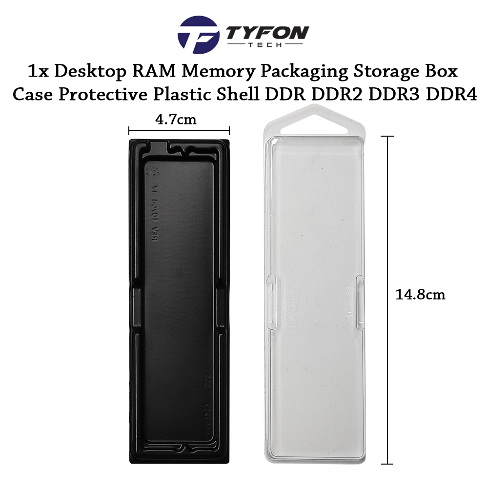 Pc Ram Packaging 1pcs Desktop RAM Memory Packaging Storage Box Case Protective Plastic ...