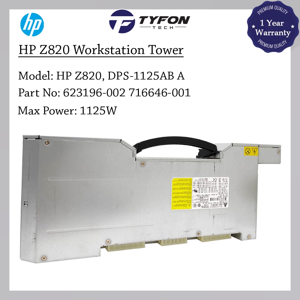HP Z820 Workstation Tower Power Supply PSU 1125W 623196-002 716646