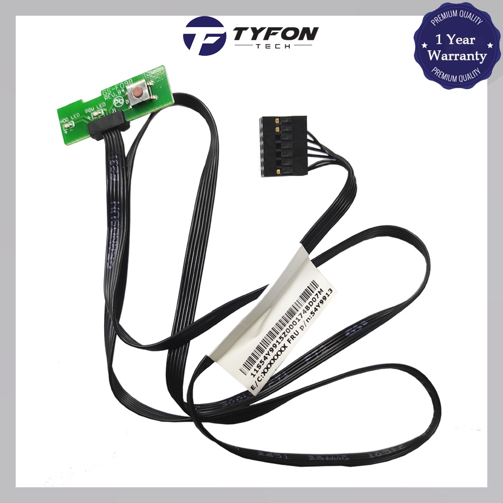 Lenovo Thinkcentre Edge 72 73 72E E73 M70e Power Button Switch LED