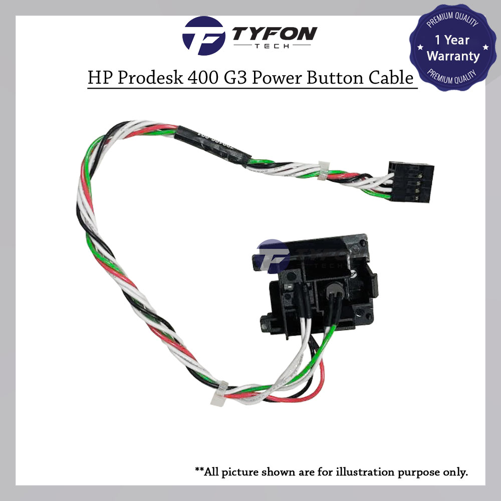 HP Prodesk 400 G3 MT Power Button Switch Cable 799106-001