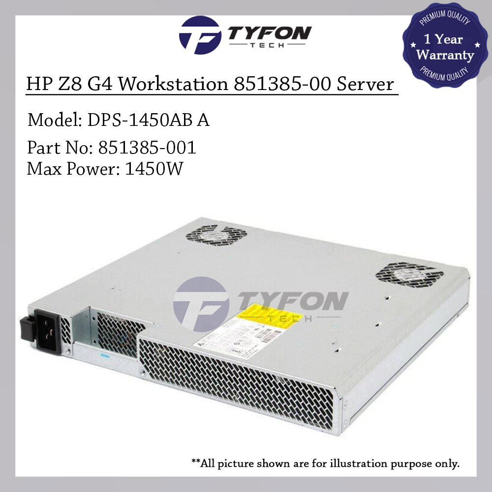 HP Z8 G4 Workstation Power Supply PSU 1450W 851385-001 851385-003 DPS ...
