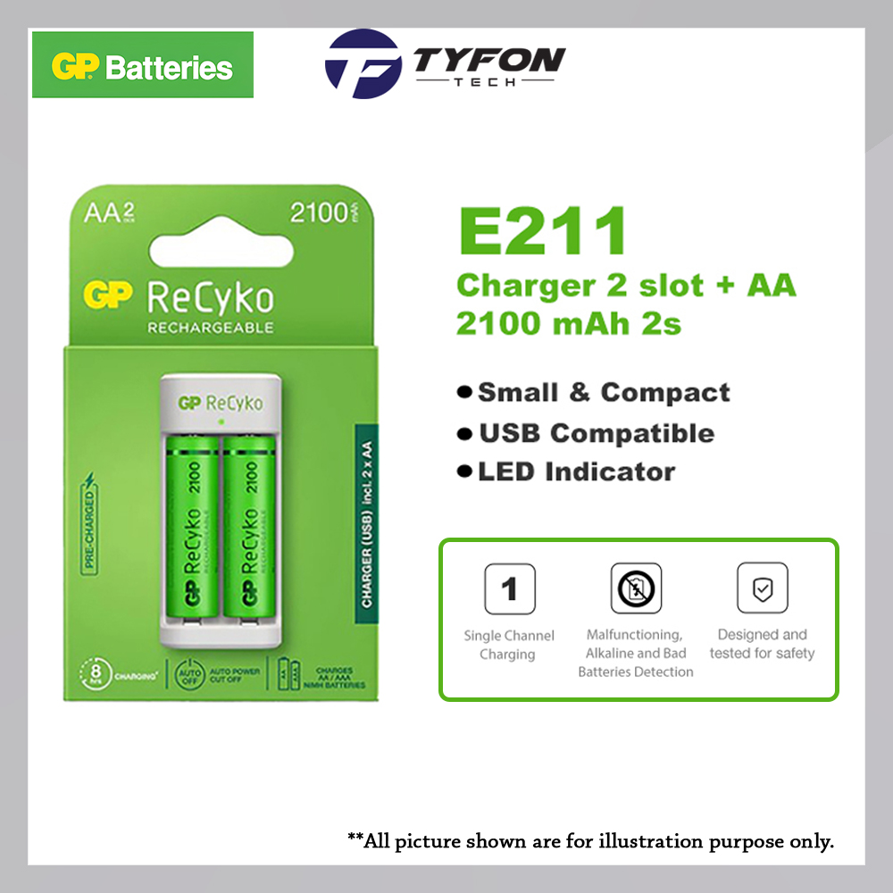 GP Baterías Recyko Recargables C2 | Precio Guatemala | Kemik