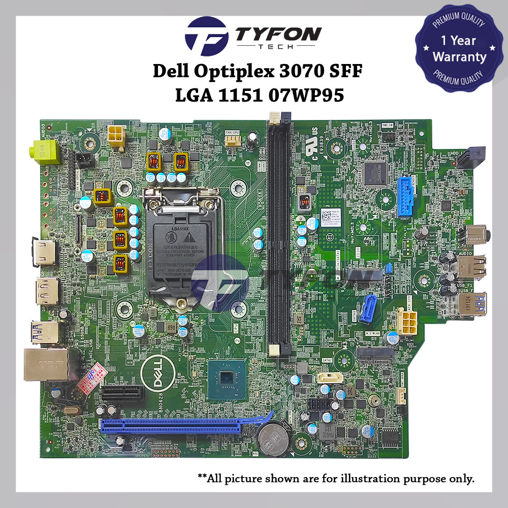 thumbnail image 2 of Dell OptiPlex 7070 SFF Motherboard – LGA 1151, DDR4, Q370, Intel, YNVJG (Used, No I/O Shield) 2 of 6