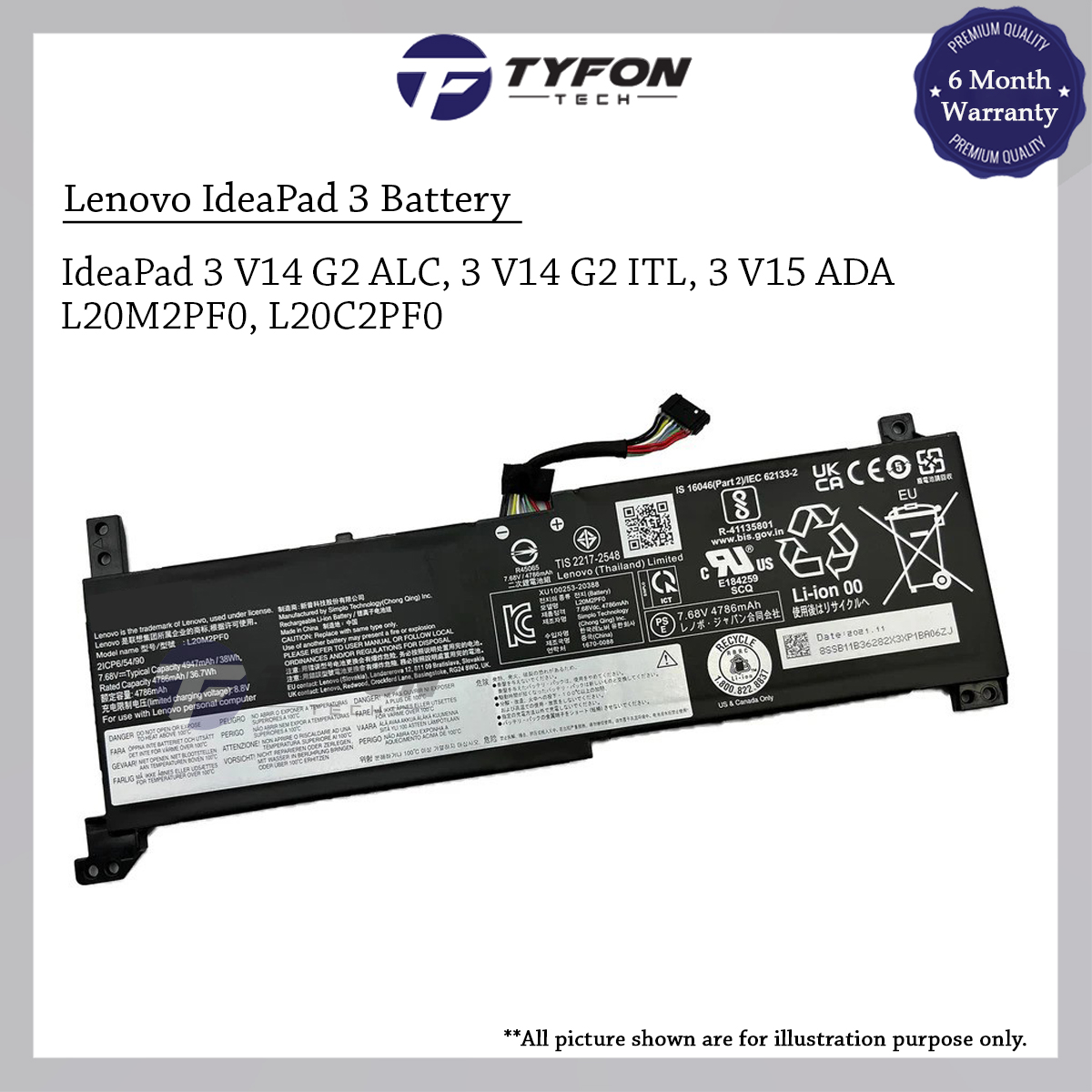 Laptop Lenovo Ideapad 14itl6 82h7003uvn Lenovo IdeaPad Compatible