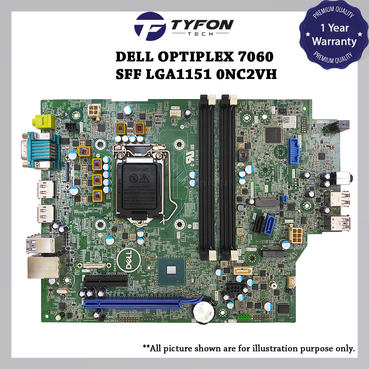 Dell Optiplex 7060 SFF Desktop Motherboard LGA1151 DDR4 0NC2VH