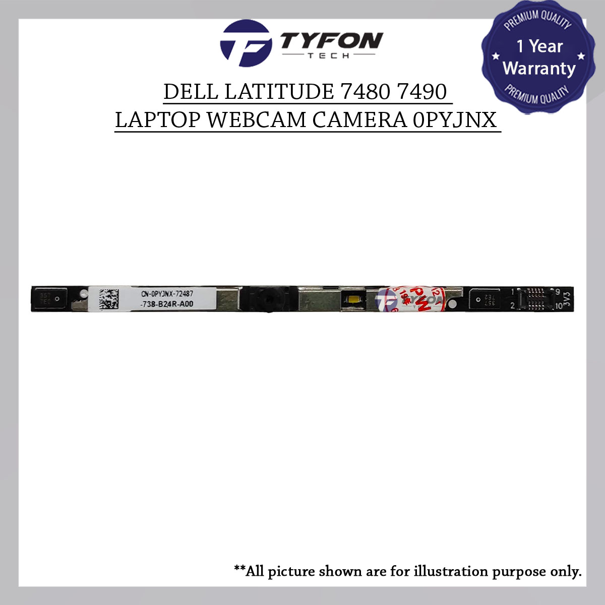 Dell Latitude 7480 7490 Inspiron 7380 7370 7579 Laptop Internal Webcam ...